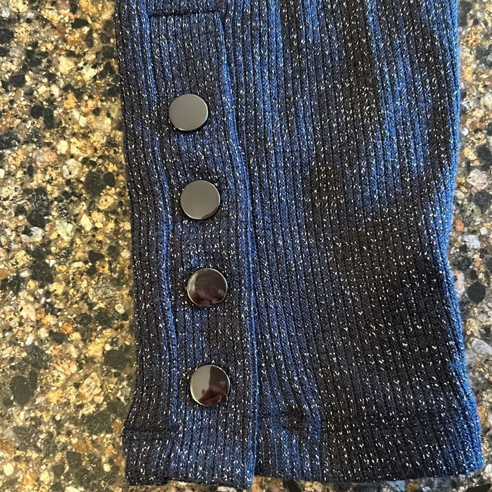 NEW Violets & Roses Navy Blue Sweater - Picture 6 of 7